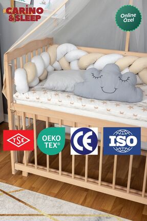 Carino Wins Örgü Yan Korumalık 60x120 Beşikler için kenar koruma(yastıklar ha...