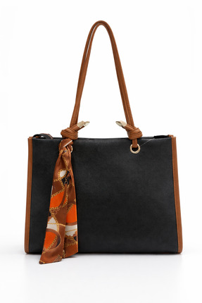 bahia butik aksesuar Fularlı Kadın Omuz Kol Çantası