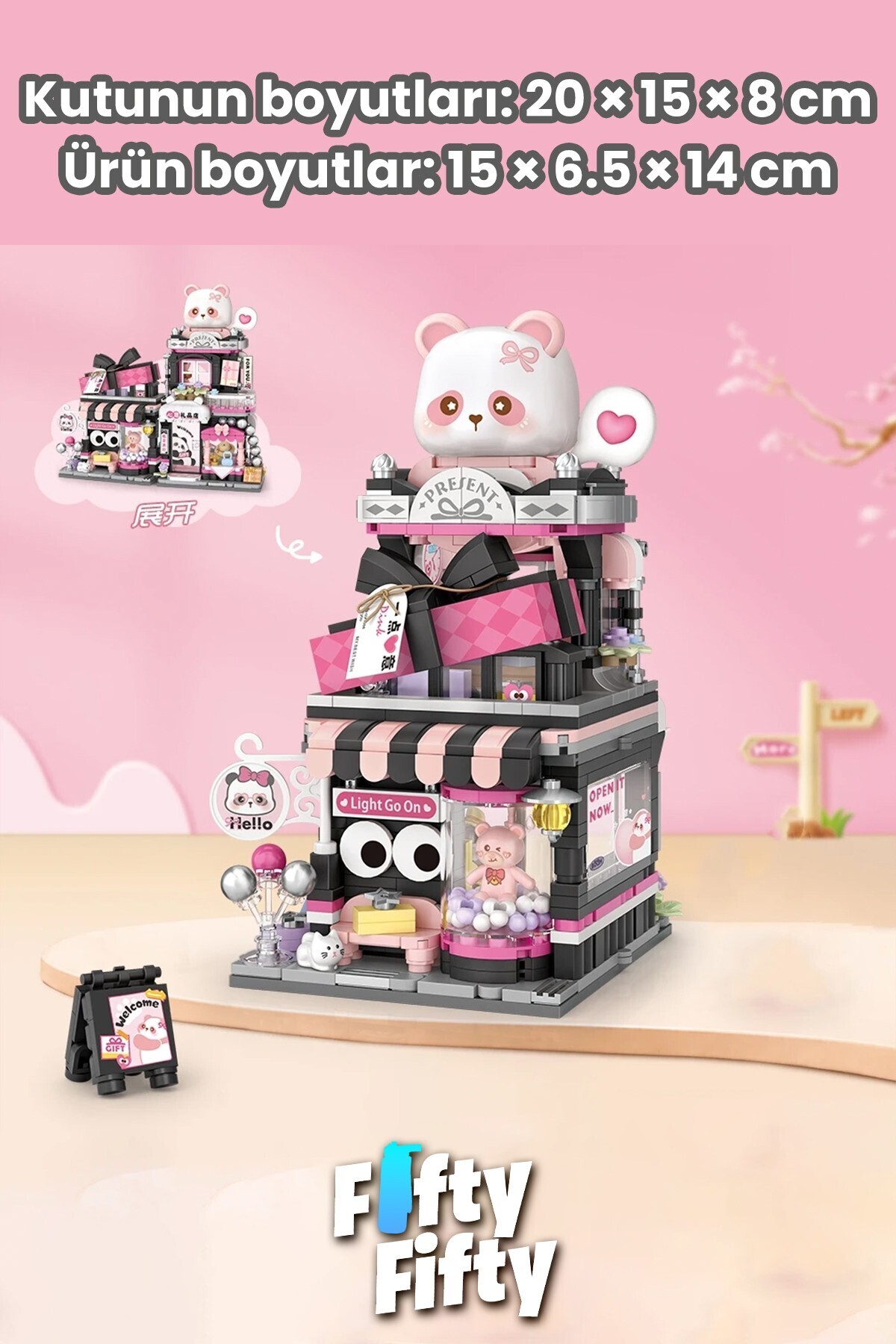 ミニカー milkcocoa Vagonlife Loz Street Mini Serisi Kedi Temalı Hediye Dükkanı 938