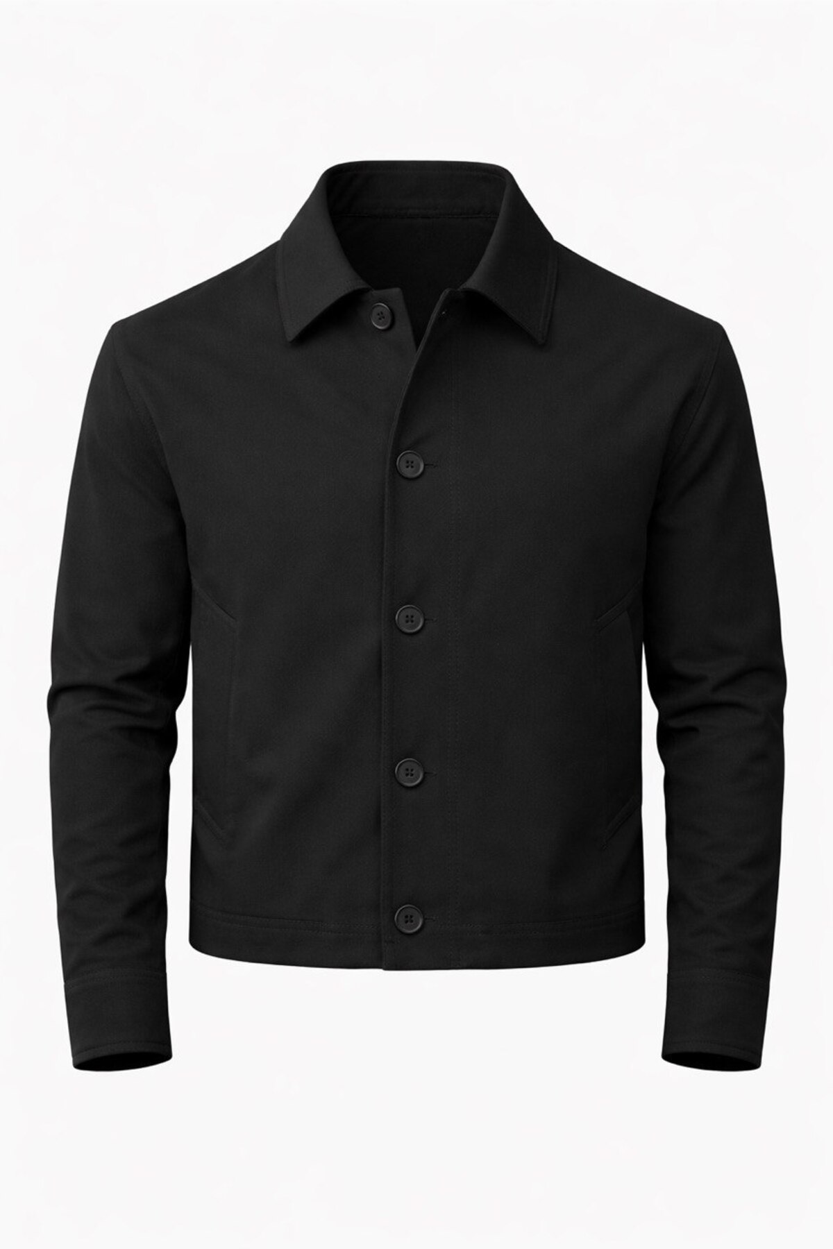 LUMAST  Basic Düğme Detaylı Astarlı Mevsimlik Ceket - Görsel 2