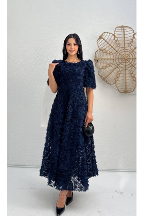 MY GRS PRENSES OMUZ GÜL KUMAŞ ELBİSE