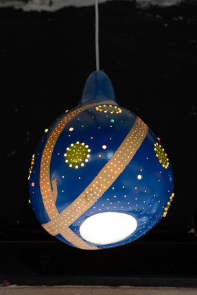 Kabakco Su kabağı lambası Dekoratif El Yapımı