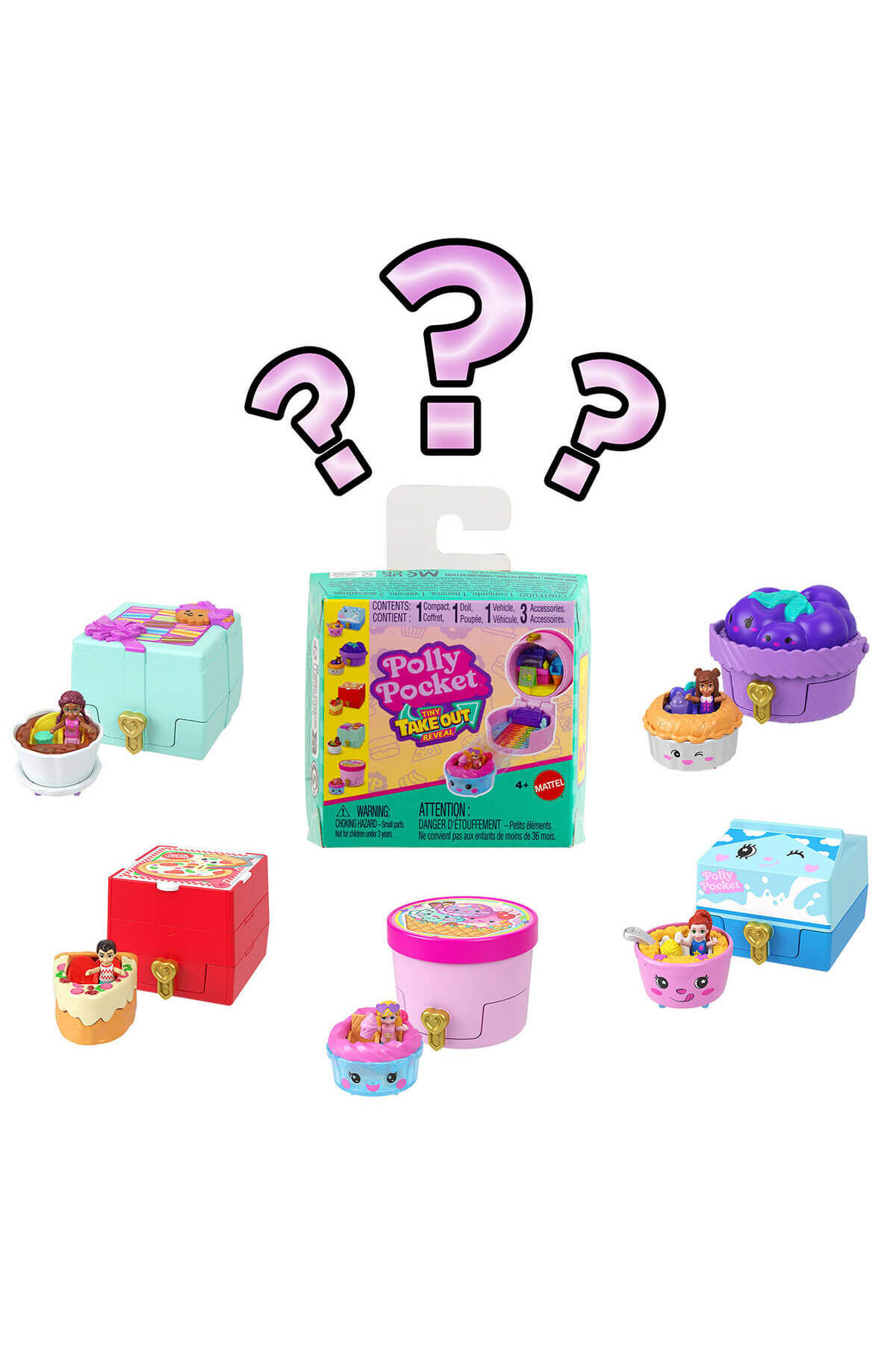 Polly Pocket Mini Kompakt Oyun Seti Sürpriz Paket JCR44 - Mavi