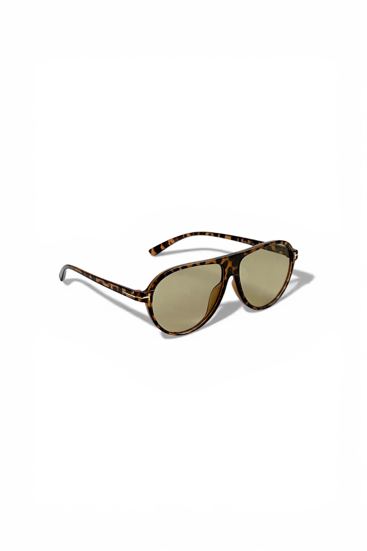 REN EYEWEAR Sepia Air Unisex Leopar Açık kahverengi camlı Pilot Güneş Gözlüğü | UV400 Koruma görsel 6