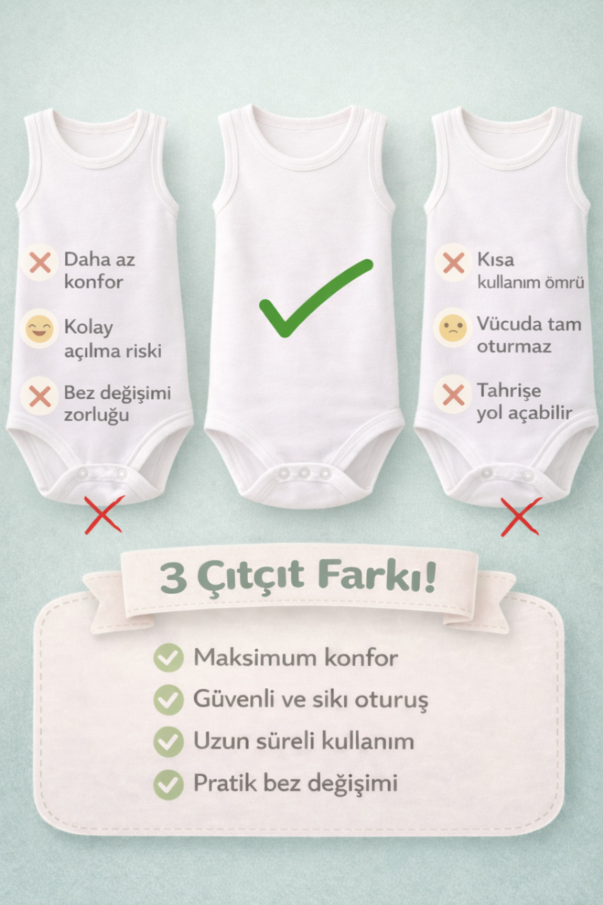 LilJoy Bebek Atlet Zıbın 5'li Set Bebek Çocuk Zıbını fotoğrafı 2 (önizleme)