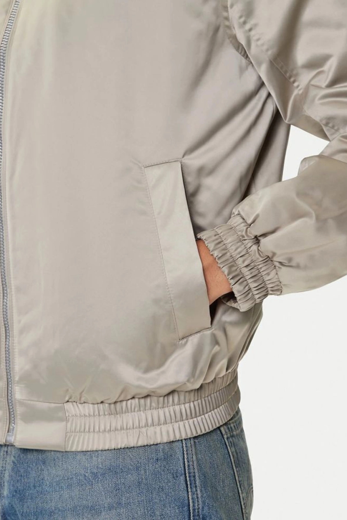 Calvin Klein LS PADDED HARRINGTON JACKET Bej Erkek Ceket görsel 6