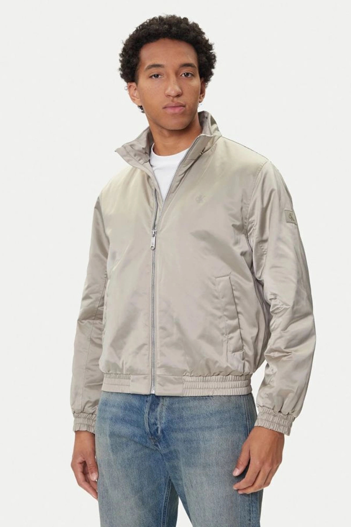 Calvin Klein LS PADDED HARRINGTON JACKET Bej Erkek Ceket