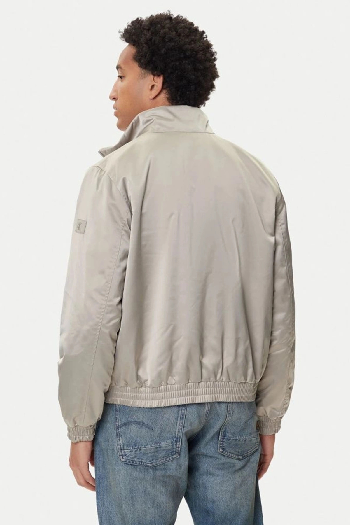 Calvin Klein LS PADDED HARRINGTON JACKET Bej Erkek Ceket görsel 3