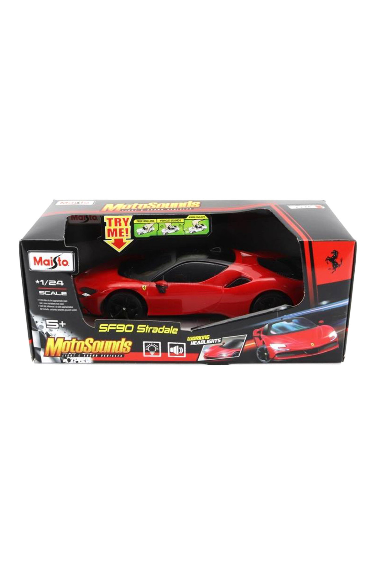 Maisto 1/24 Ferrari SF90 Stradale Işıklı ve Sesli Araba 81732