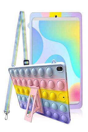 TEKNETSTORE Galaxy Tab A11 8.7 inç Sm-x130 Uyumlu Popit Çocuk Kılıfı Askılı S...