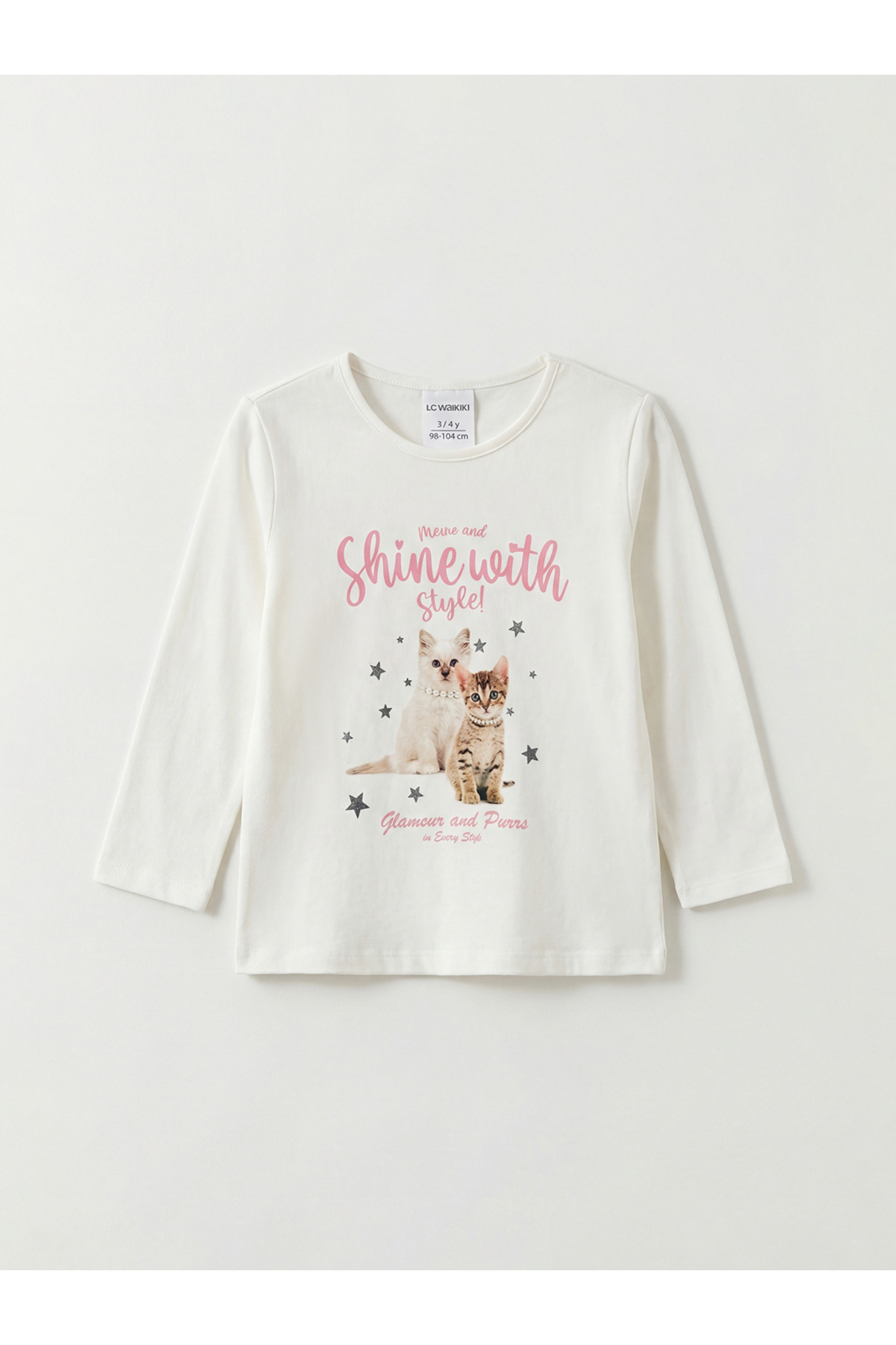 LC Waikiki Freezen Store'dan Eşsiz Ürünler I Sıfır Roba Yaka Baskılı Kız Bebek Pijama Takım fotoğrafı 3 (önizleme)