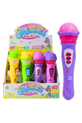 Luminoo RENKLİ VE EĞLENCE ZAMANLAMASI İÇİN MİKROFON SESLİ IŞIKLI PİLLİ - TEKLİ