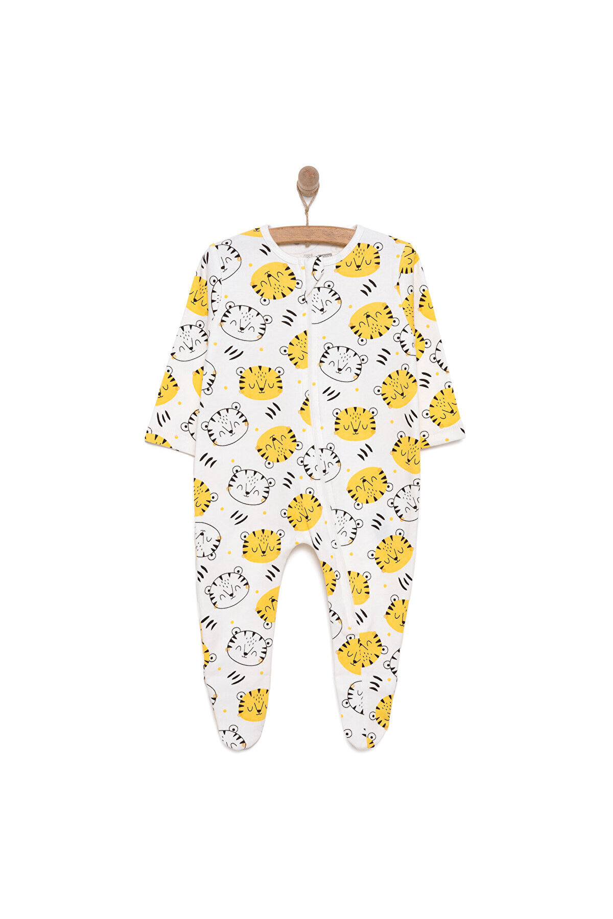 HelloBaby HelloBaby Baby Boy Romper with Bootees Animal Printed Zipper Crew Neck Long Leg