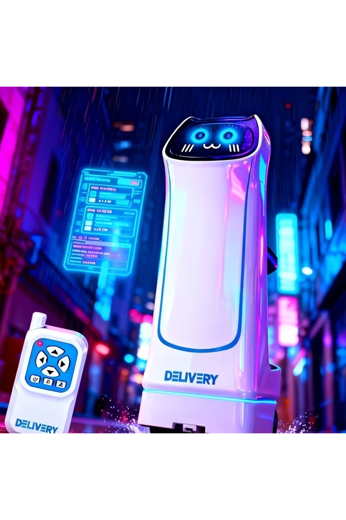LunaDefano Uzaktan Kumandalı Yemek Taşıyan Robot Oyuncak 2.4GHz Işıklı Sesli Elektrikli Araç fotoğrafı 4 (önizleme)