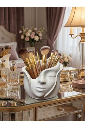 Art-ı Prime Dizayn Modern Kadın Yüzü Heykel Obje & Saksı