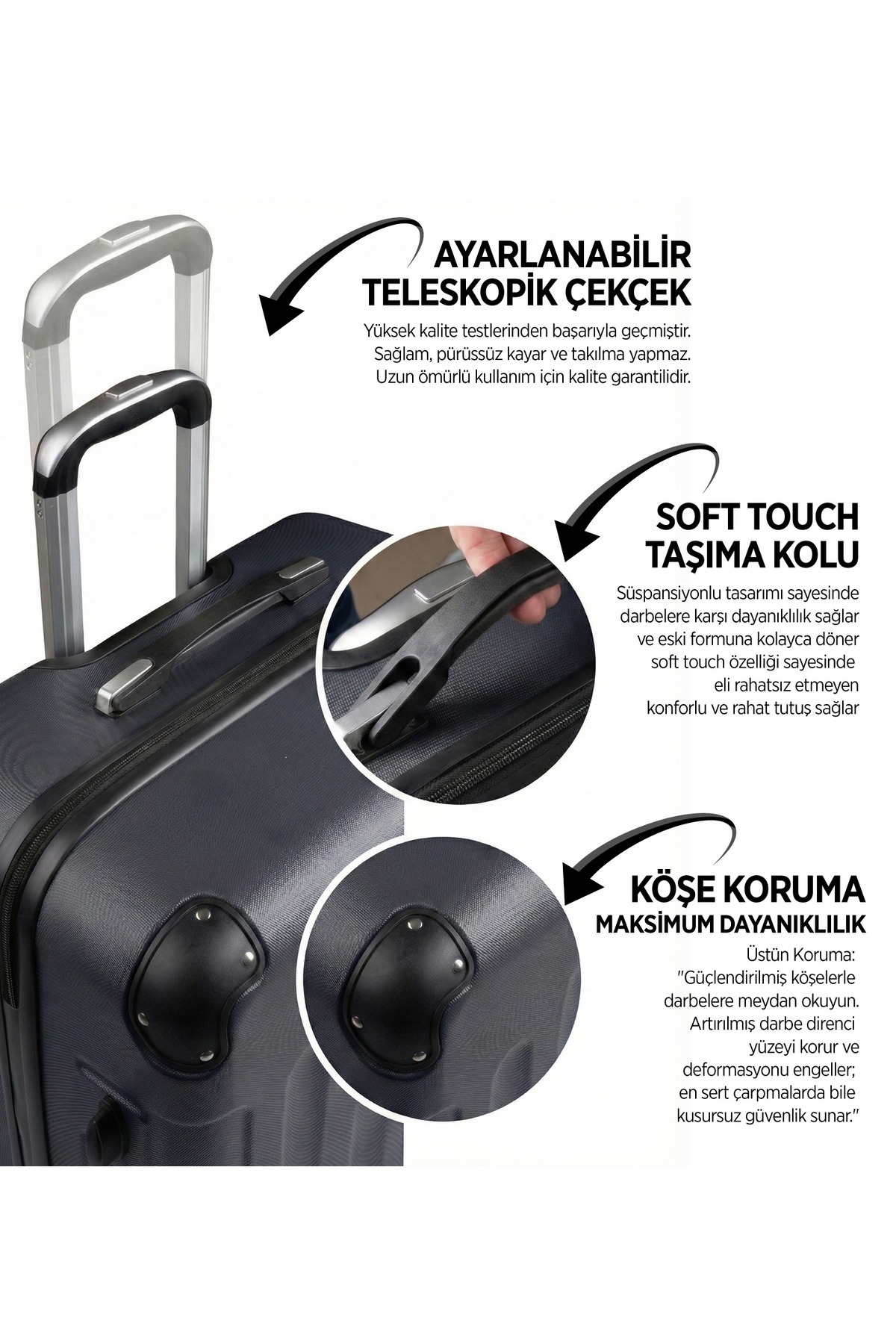 JACK DAWSON  Ultra Hafif ABS Valiz TITAN - Görsel 2