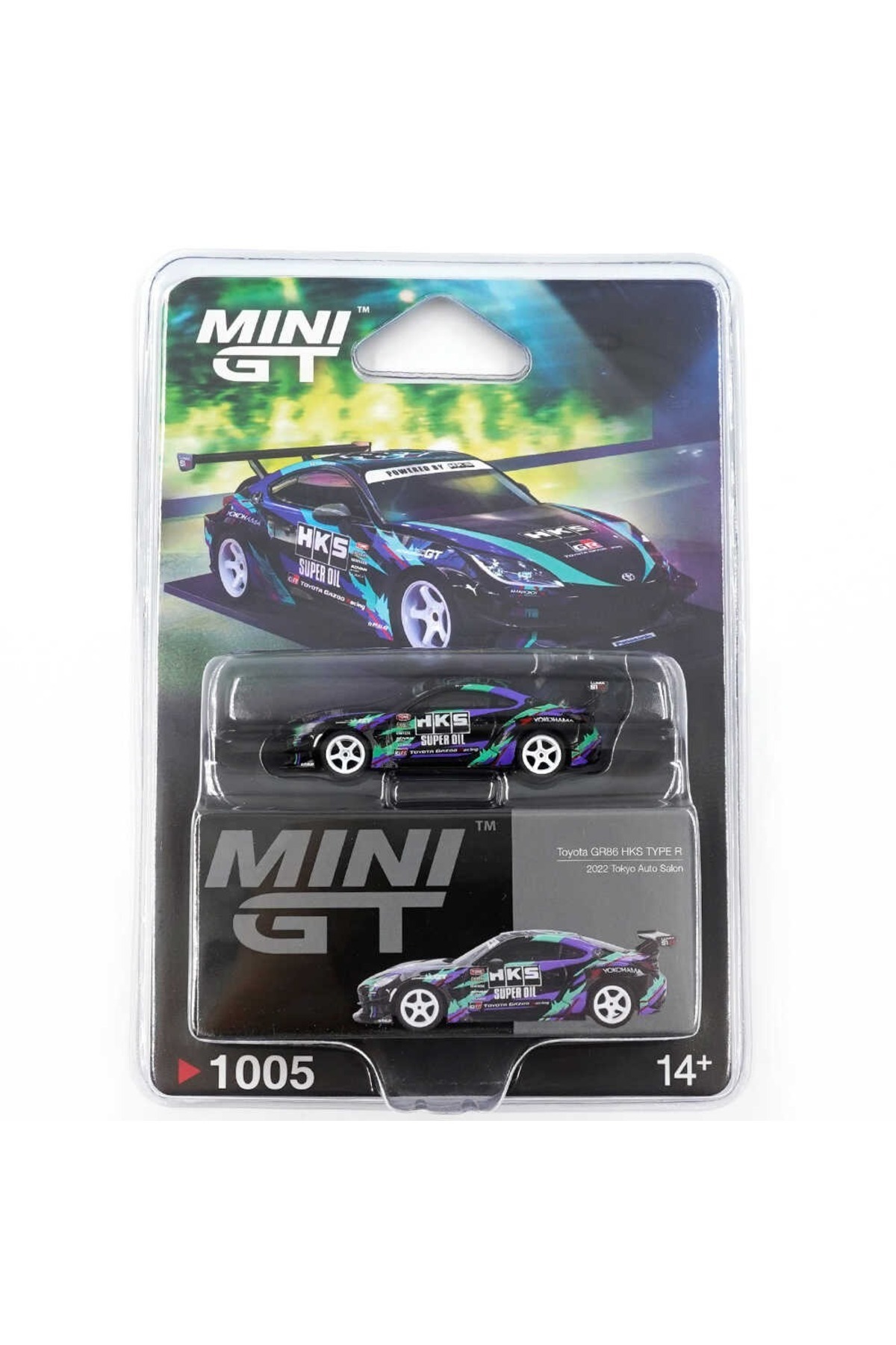 mini gt 1005 1/64 Toyota GR86 HKS TYPE R - 2022 Tokyo Auto Salon