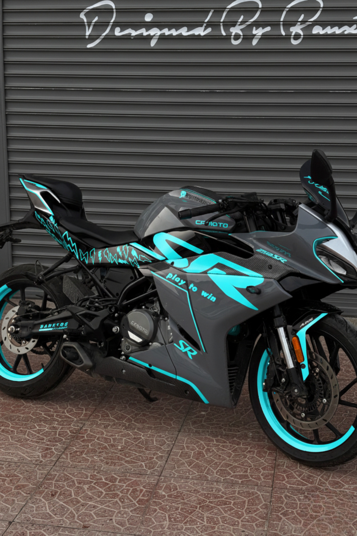 Banxtre CFMOTO 250SR için Komple Parçalı Detay Sticker Seti