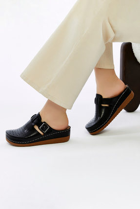 Fatex Kadın Anatomik Önü Kapalı Comfort Rahat Kadın Hemşire Günlük Ev Sabo Te...