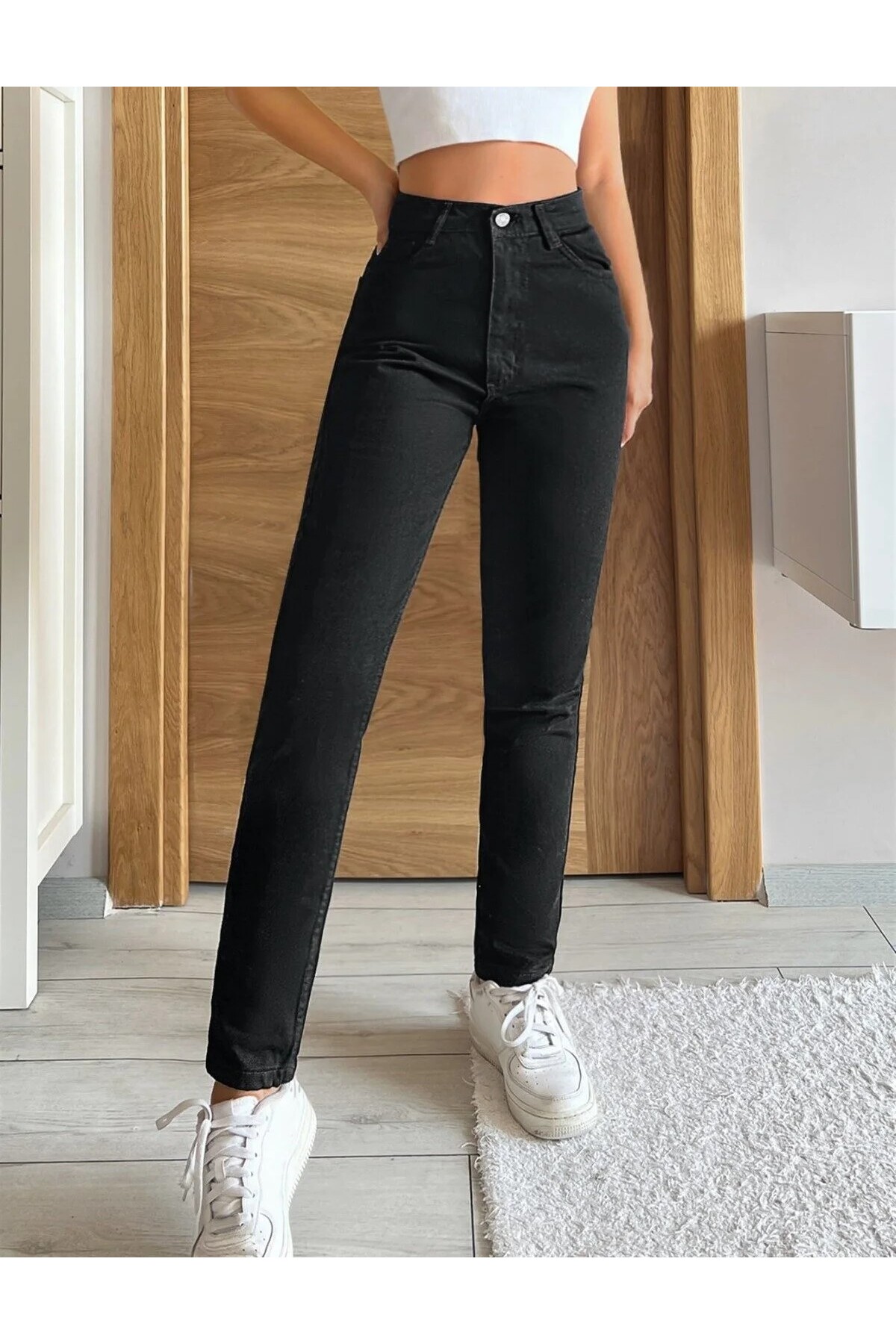 KENE JEANS YÜKSEK BEL TAM KALIP MOM JEANS görsel 4
