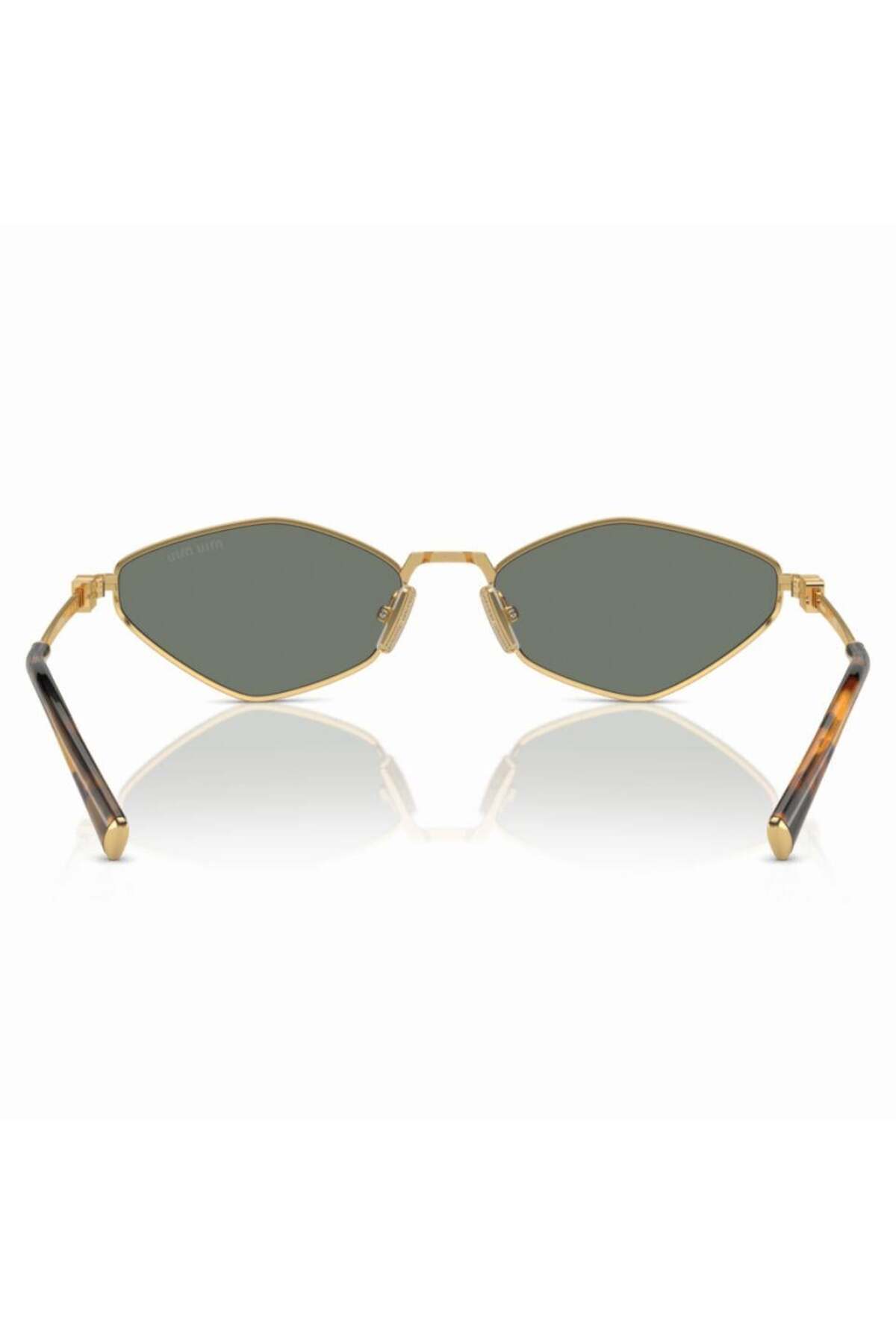 NEW MIU MIU SUNGLASSES MU56ZS 5AK04M WOMEN GOLD/GREEN MU 56ZS, SMU 56Z EYEWEAR Miu Miu - MU 56ZS Sunglasses | Specs Collective main image 2