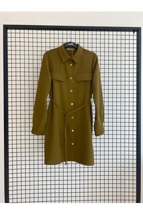 Armine TREND Cep Kapaklı Biye Kemerli Tunik 25K4001