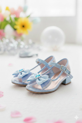 patik ayakkabı kız çocuk şık alçak topuk prenses ayakkabısı