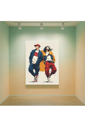 PosterPazar Street Dance Poster | Modern Hip Hop Duvar Dekoru - Kanvas