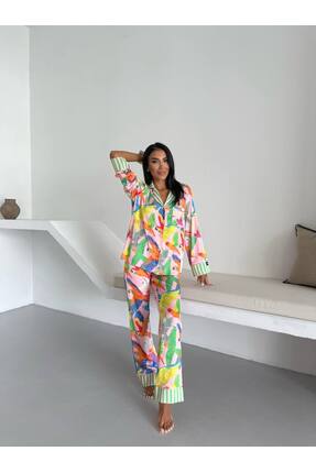 PI saten pijama takımı