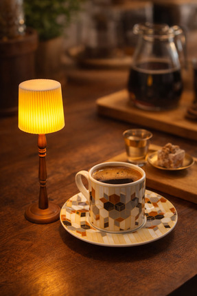 Miralux Mini Lambader Pilli Led Mumlu Sunumluk / Dekoratif Ambiyans Gece Lambası