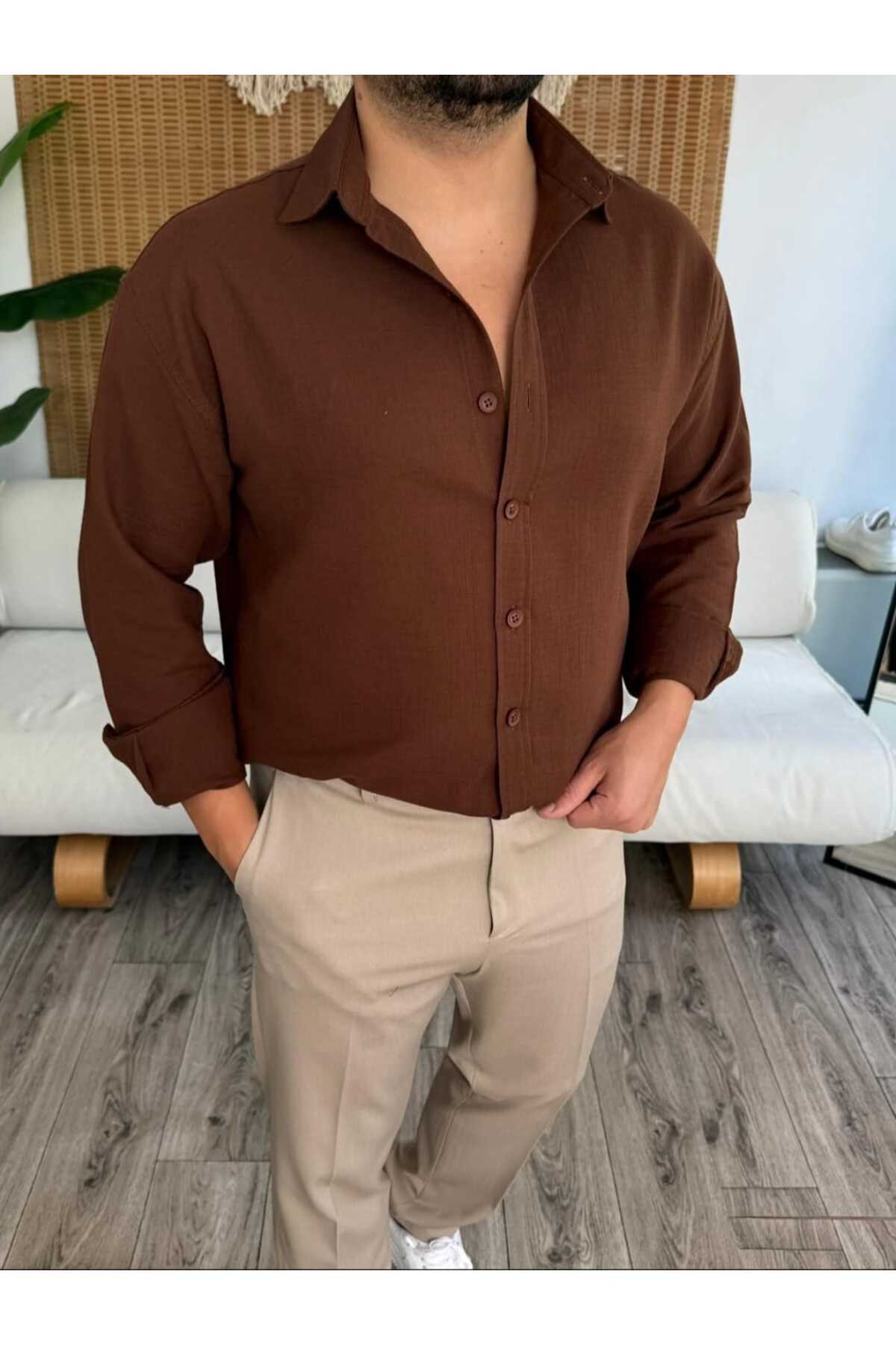 EAS GİYİM  Müslin Uzun Kolu Gömlek - Görsel 2