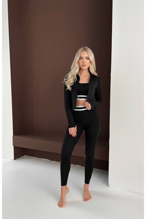 nextfly PARMAK GEÇMELİ ÜÇLÜ YOGA, SPOR, EGZERSİZ,YÜRÜYÜŞ TAKIM - BÜSTİYER, TA...