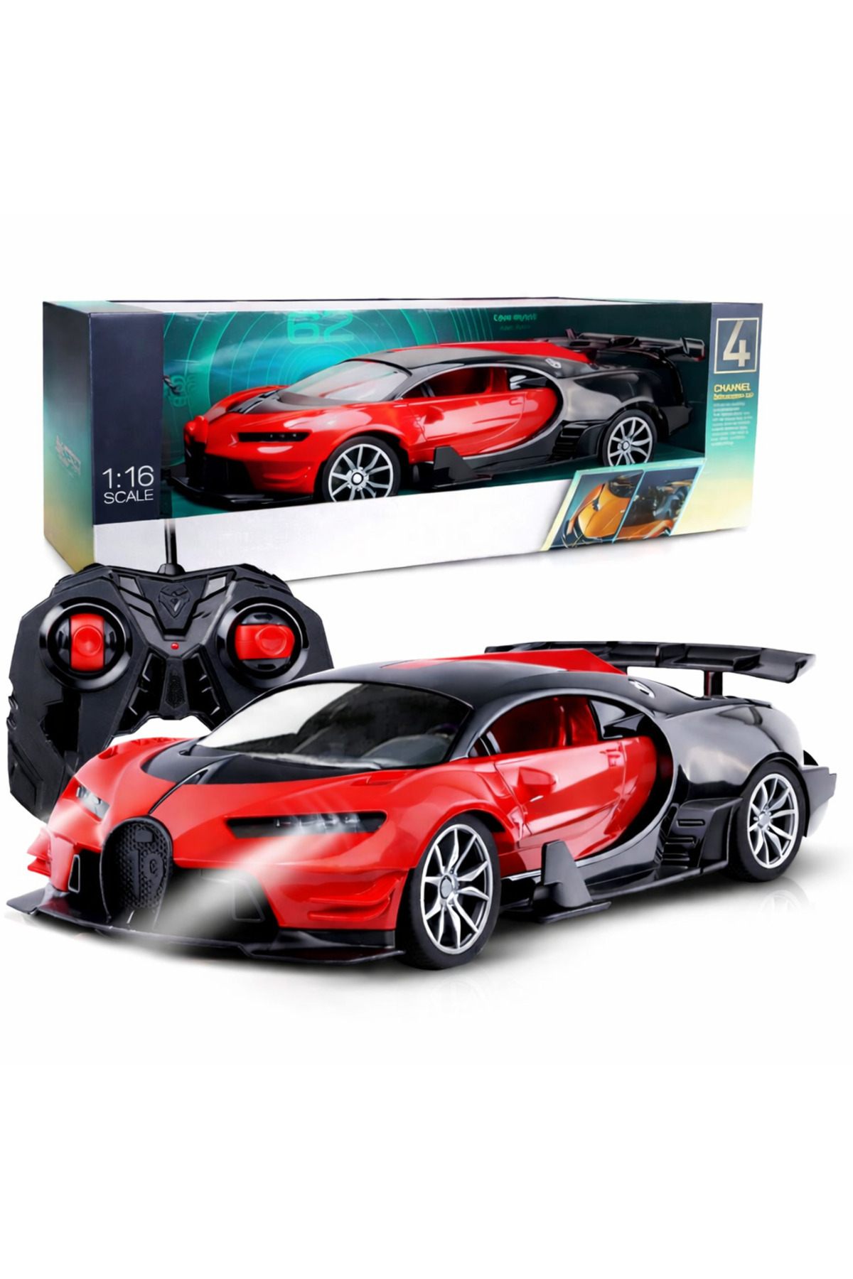 Bugatti remote control car 1:16 - maximum speed and drift experience (available in two colors)