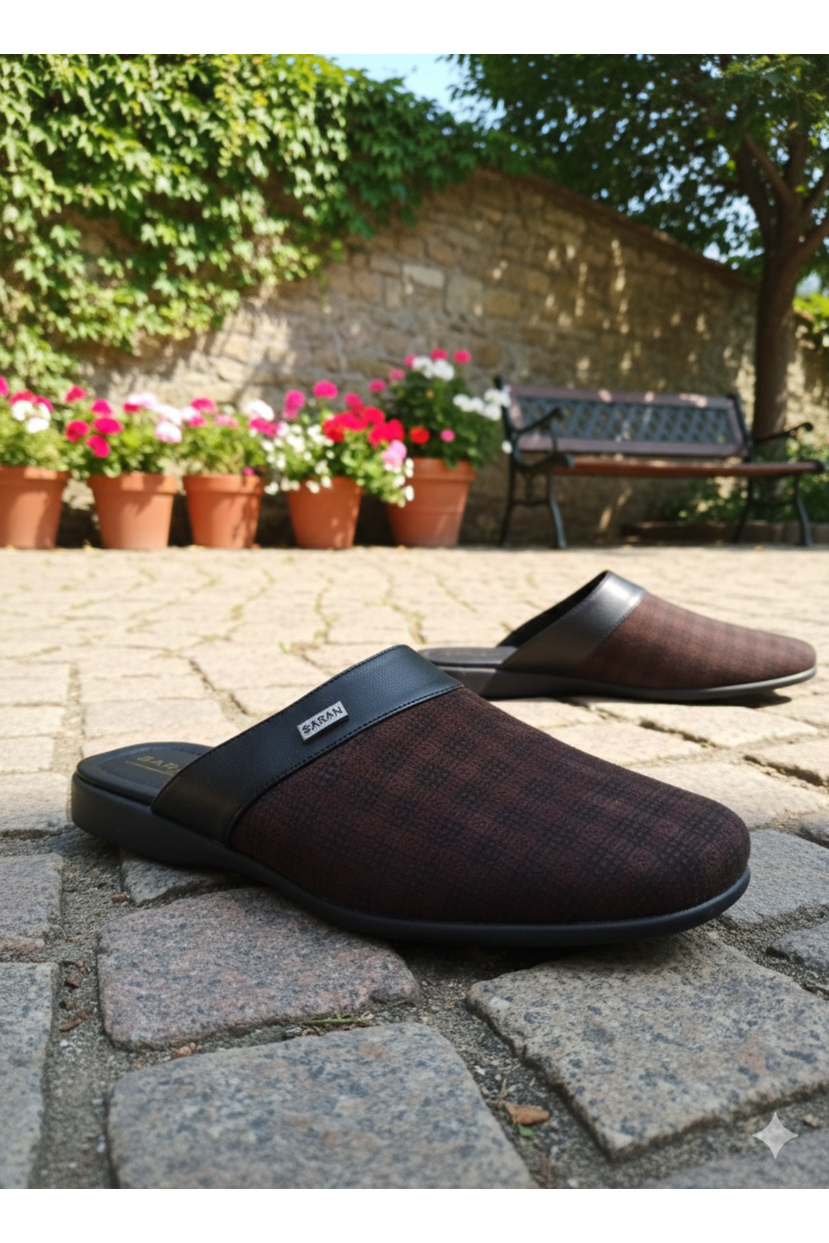 Resim DARUGA Erkek Günlük Ev Terliği Rahat Tabanlı Kaymaz Terlik 