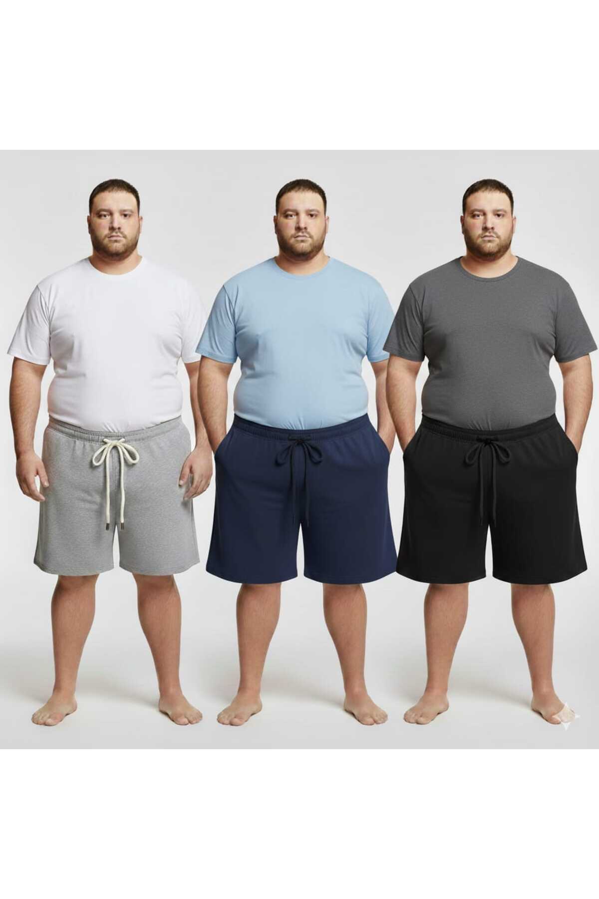 NETTENSTORE  BATTAL BÜYÜK BEDEN ERKEK ŞORT BERMUDA