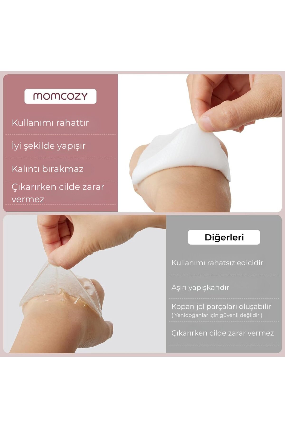 Momcozy Hidrojel Göğüs Soğutucu Ped fotoğrafı 5 (önizleme)