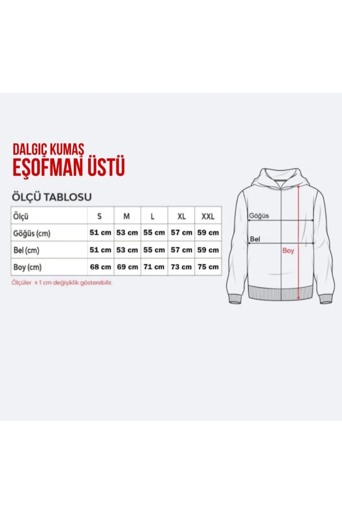 SARI TÜRKİYE DALGIÇ KUMAŞ EŞOFMAN ÜSTÜ görsel 3