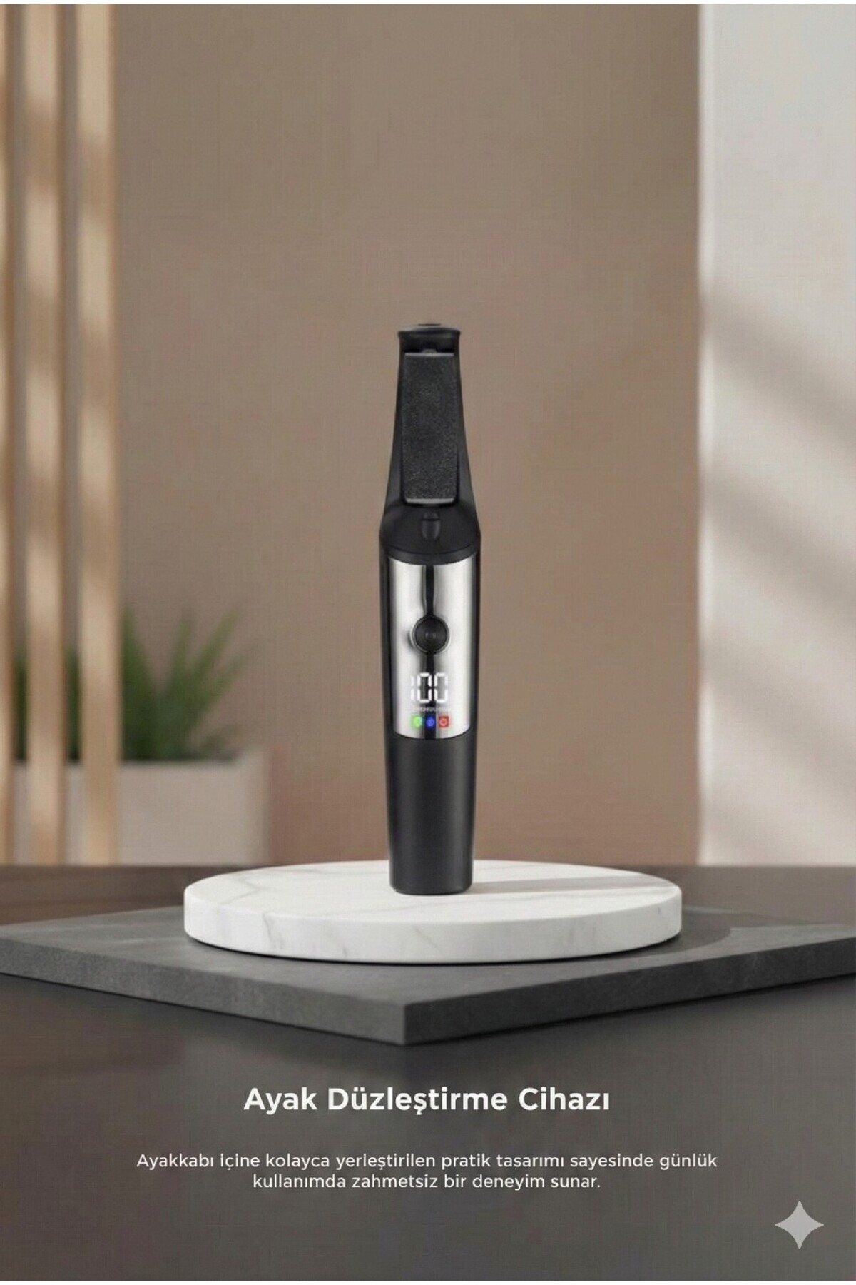 Şarjlı LCD Ekranlı 3 Başlıklı Su Geçirmez Ayak Törpü Cihazı BCM-1140T — 1140T0690 — تصویر 6 از 6