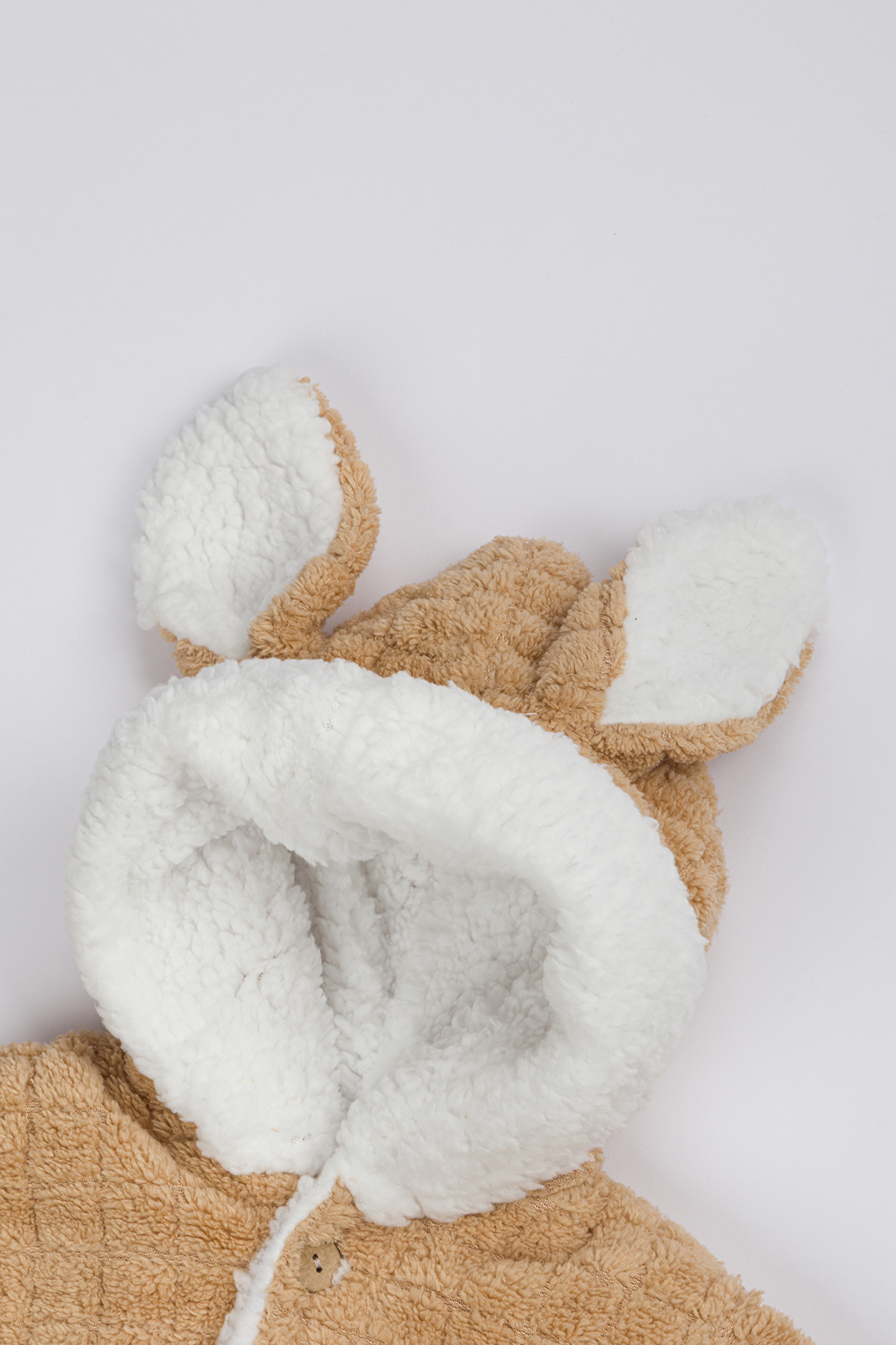 Yerli Baby Polarlı Kapüşonlu Welsoft Tavşan Kulaklı Bebek Tulum fotoğrafı 3 (önizleme)