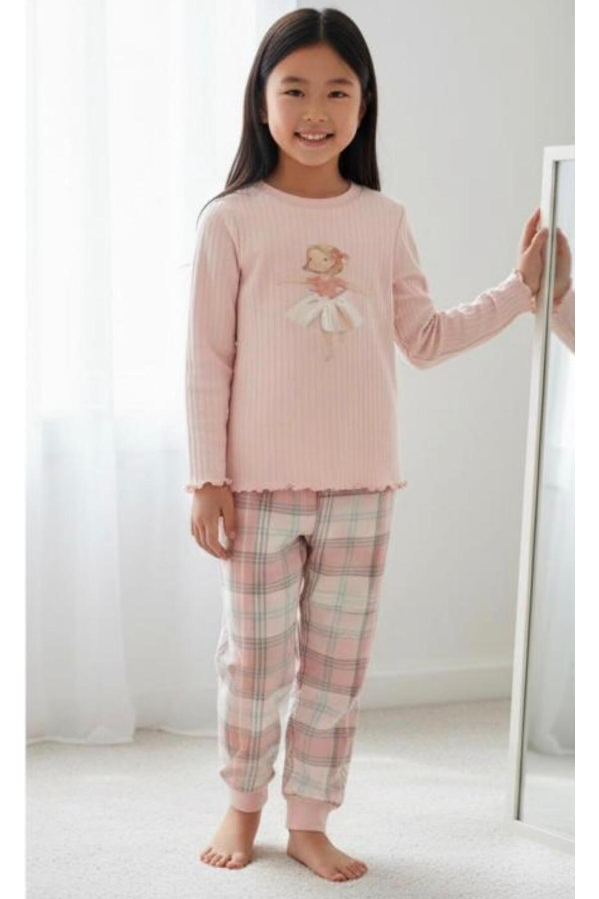 ciklet kids Girl's Bottom and Top Pajama Set