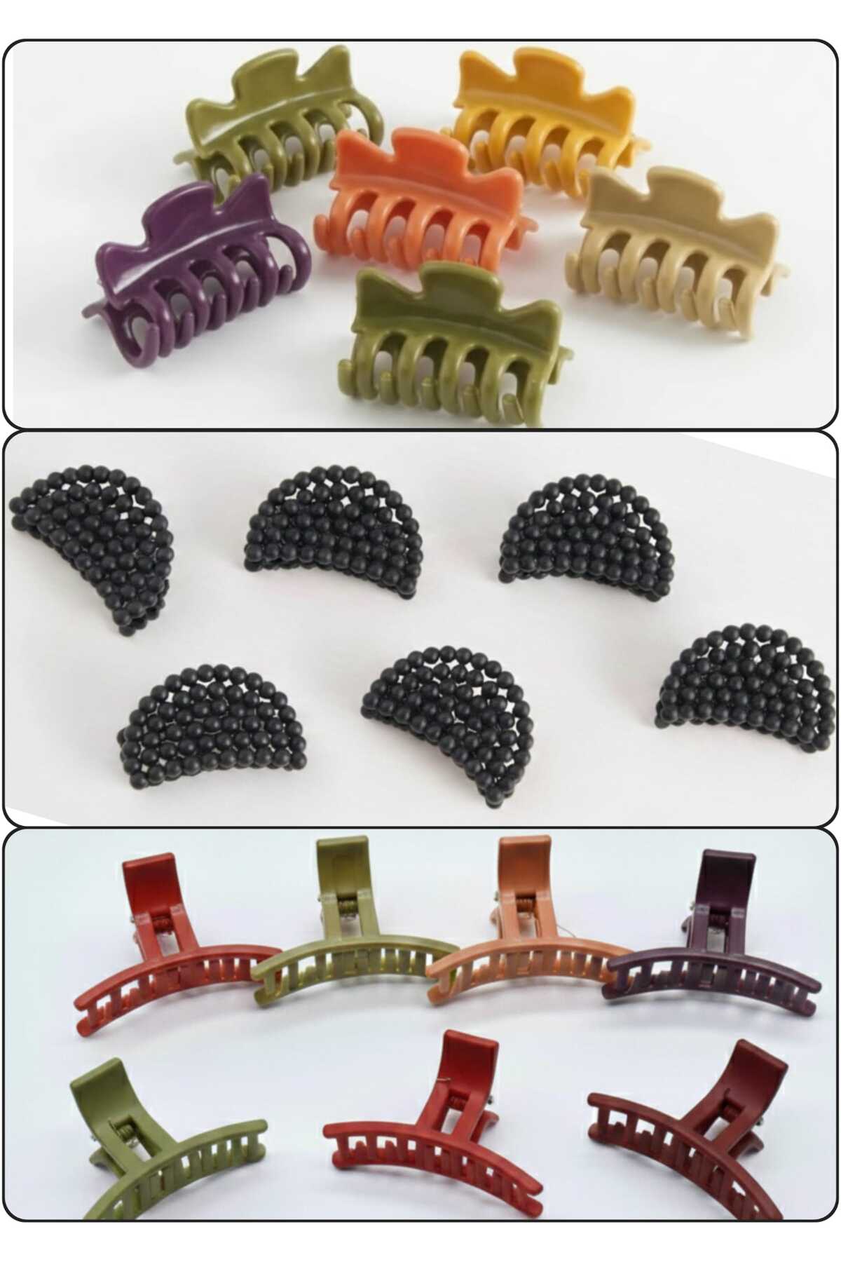 Women's 12-piece Women's Latch Buckle in Mixed Colors - 3 Varieties / 4 Pieces