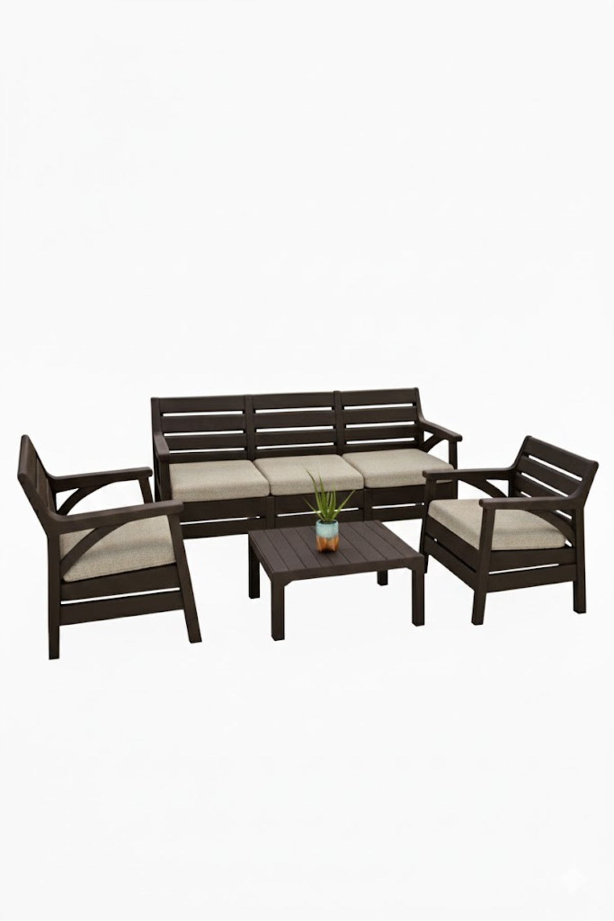 Alezy Hawaii Set - Takım Bahçe Oturma Grubu Minderli - HK810 5