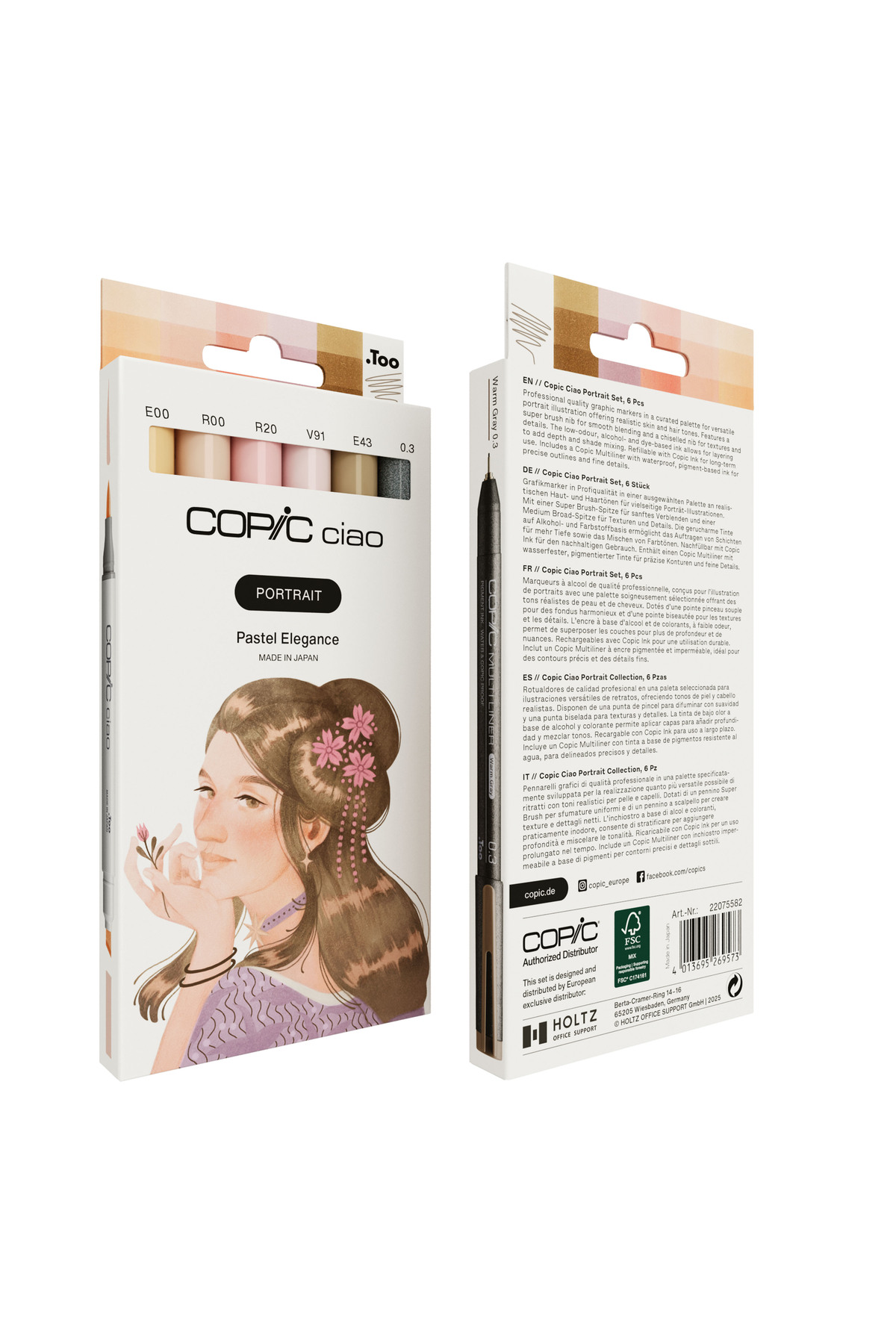 copic CIAO PORTRAIT SET PASTEL ELEGANCE 6 LI - Fiyatı, Yorumları