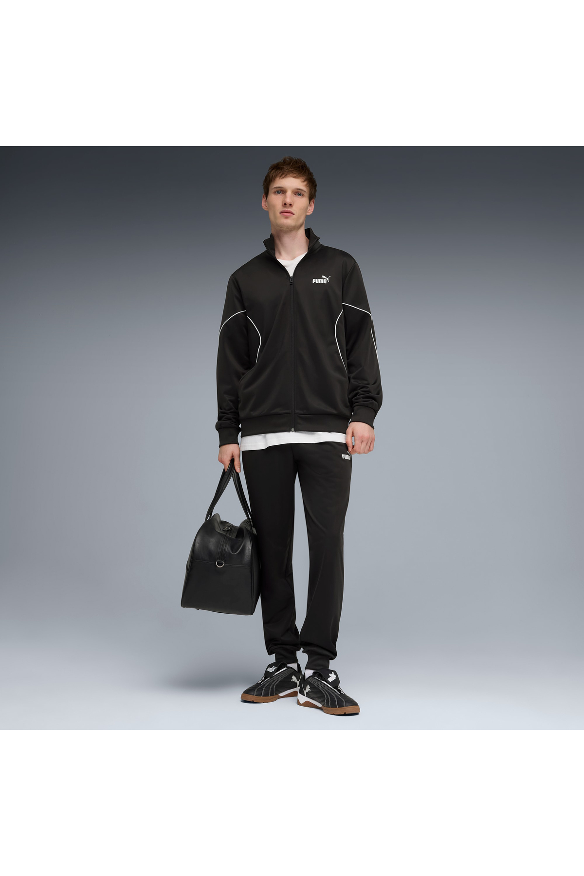 Puma Poly Piping Erkek Siyah Eşofman Takımı (691765-01) — مشکی