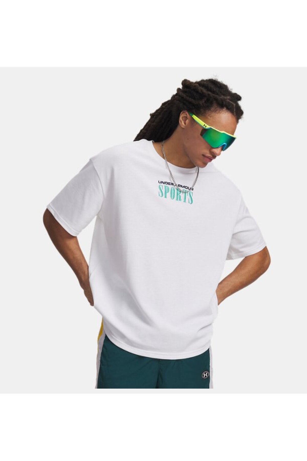 آندر آرمور تی‌شرت آستین کوتاه ورزشی مردانه UA Heavyweight مدل ۶۰۰۹۲۶۸-۱۰۰