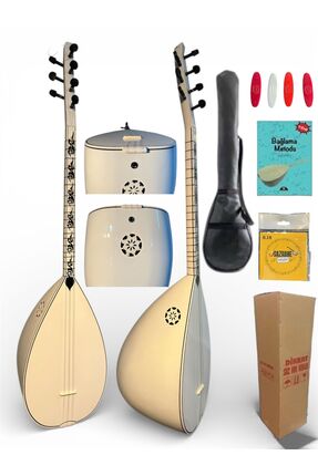 Sazhane Kısa Sap Jack Girişli Beyaz Melek Bağlama Seti