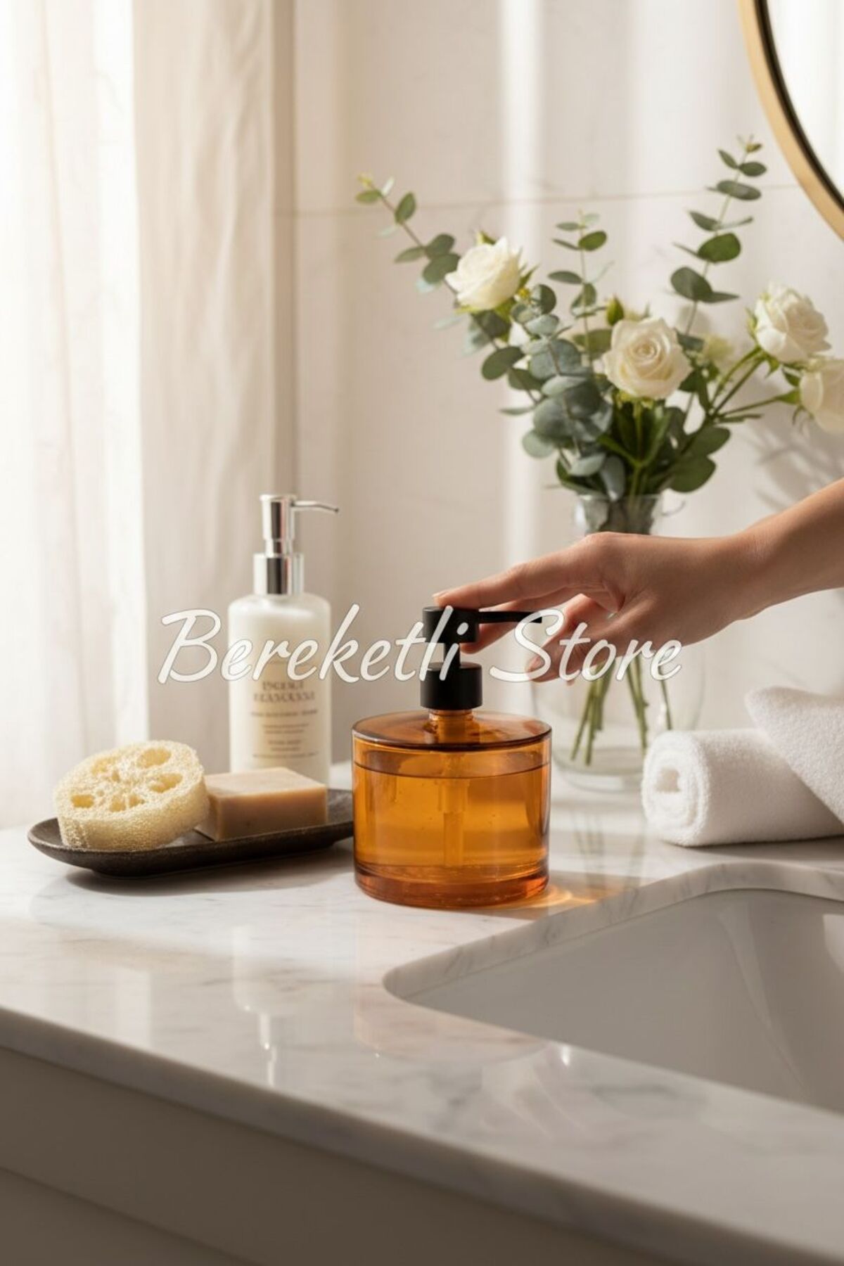 Premium Sıvı Sabunluk | Modern Tasarım | Dayanıklı Beyaz