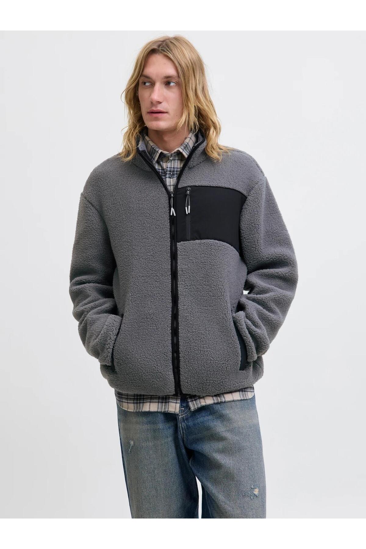 جک اند جونز کت مردانه جک اند جونز مدل Jjthatcher Fleece کد 12279290