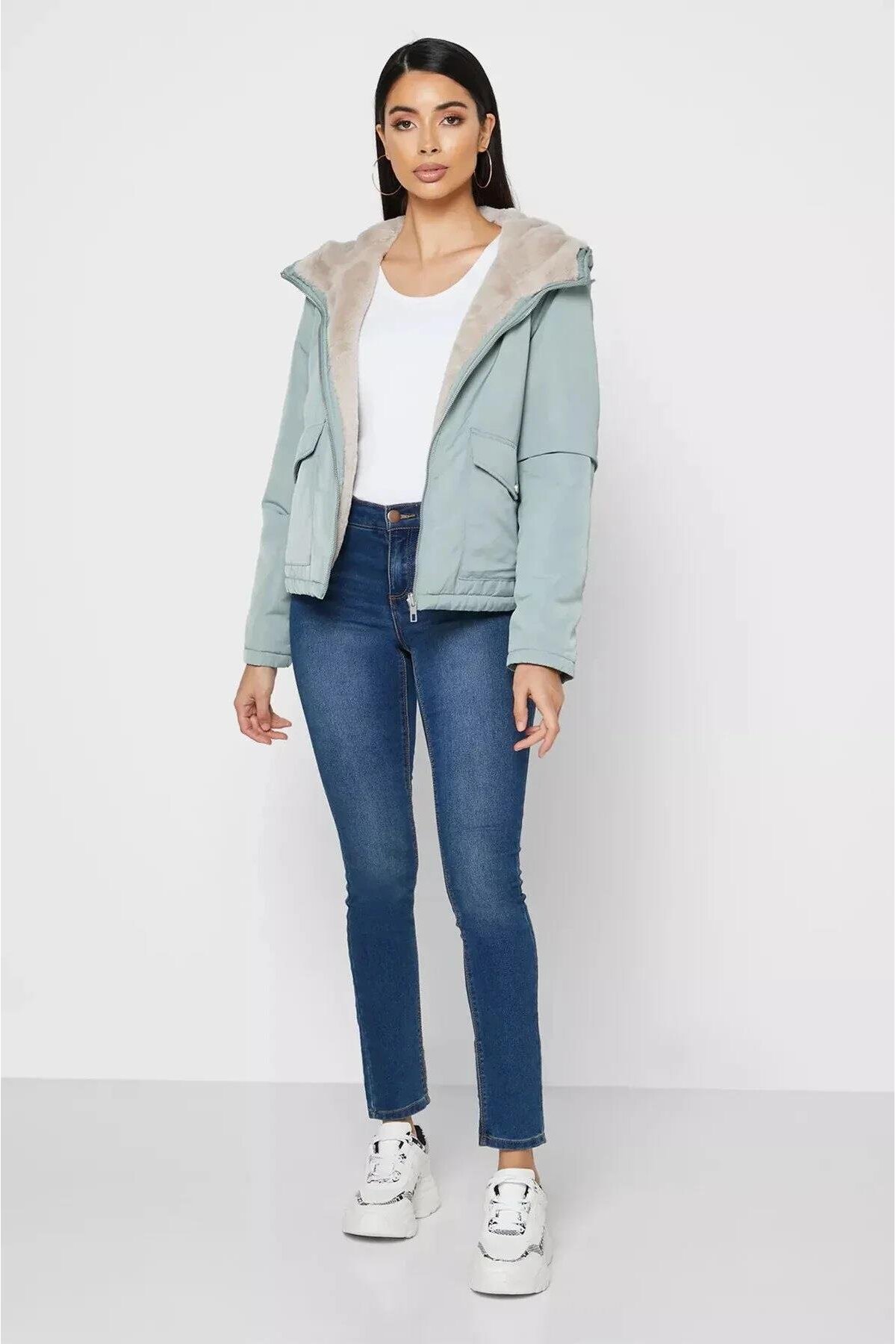 Onlydahlıa Rev. Fur Kadın Mont 15208777 görsel 3
