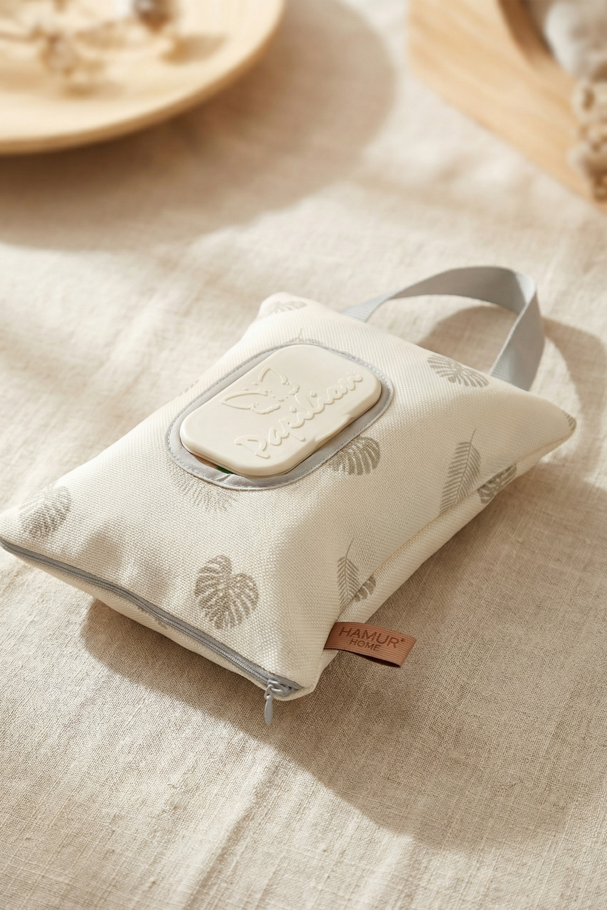 HAMUR Askılı Taşınabilir Anne Bebek Fermuarlı Islak Mendil Kılıfı Bebek Arabası Beşik Kenarı Çanta Melis fotoğrafı 3 (önizleme)